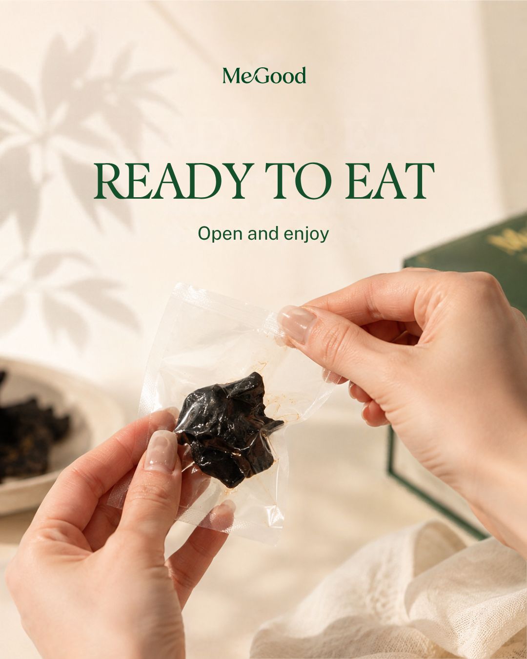 MeGood product ready to enjoy